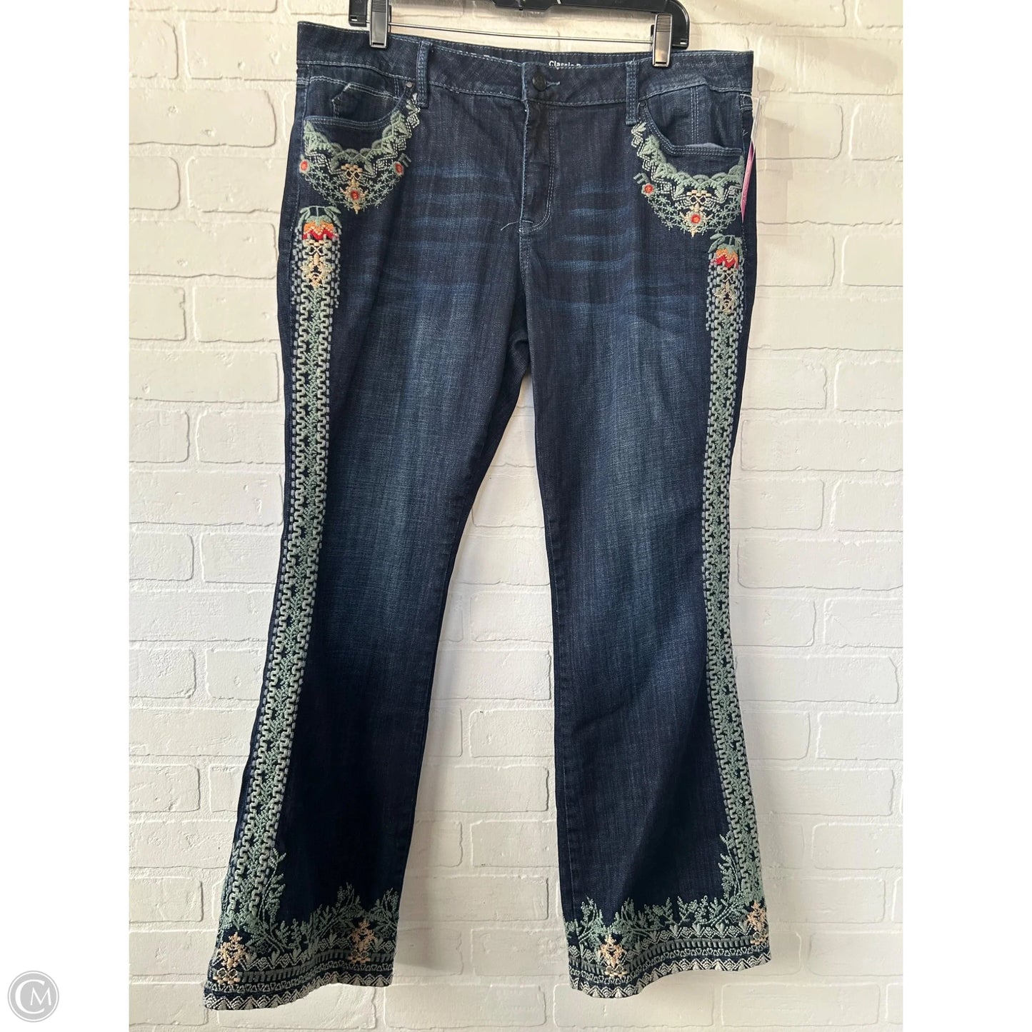 Jeans Boot Cut By Laurie Felt In Blue Denim, Size: 16