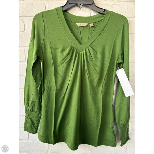 Top Long Sleeve Basic By Motto In Green, Size: Xs