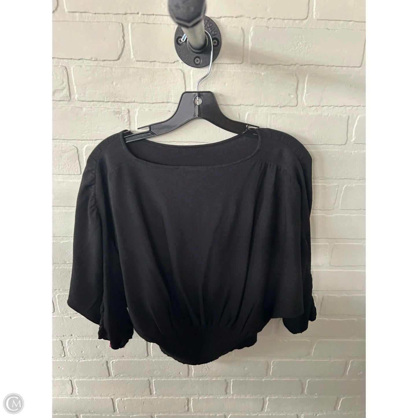 Top 3/4 Sleeve By Express In Black, Size: Xxs