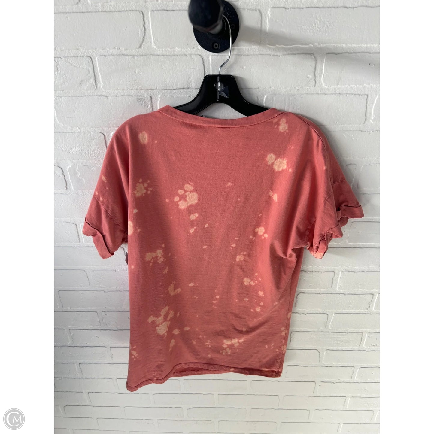 Top Short Sleeve By Like Love In Pink, Size: L