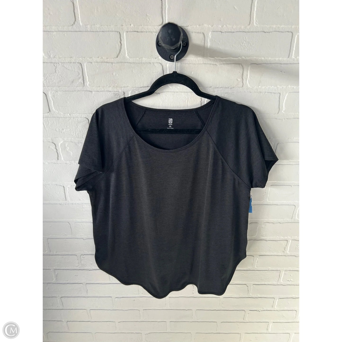 Athletic Top Short Sleeve By Ideology In Black, Size: Xl