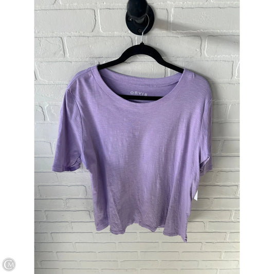Top Short Sleeve Basic By Orvis In Purple, Size: Xl