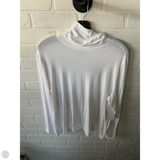 Top Long Sleeve Basic By Chicos In White, Size: Xl