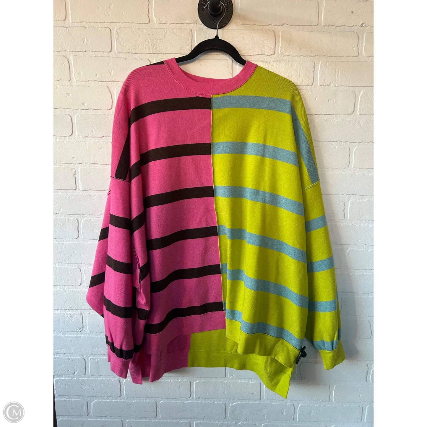 Sweater By Free People In Brown & Pink, Size: M