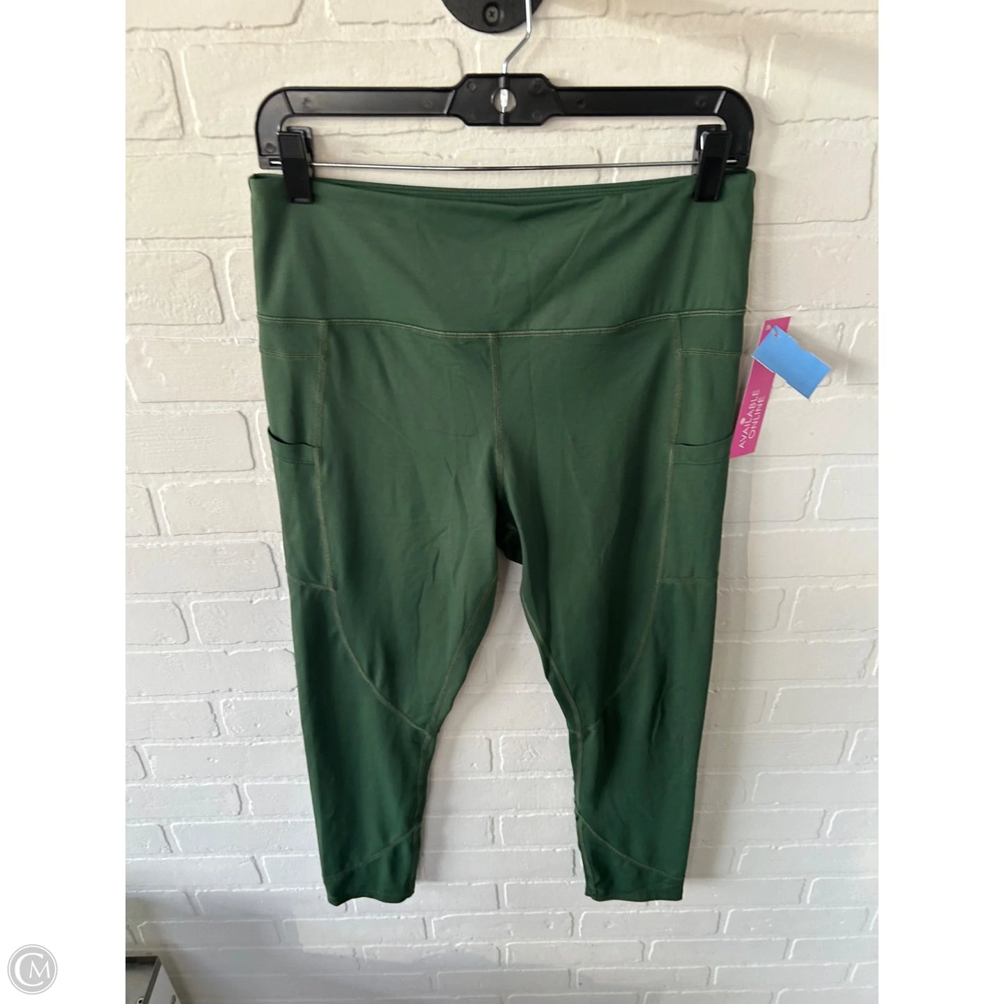 Athletic Leggings By Zyia In Green, Size: 12