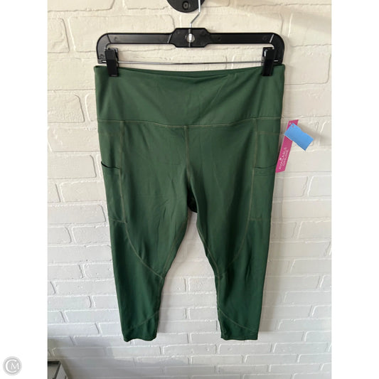 Athletic Leggings By Zyia In Green, Size: 12