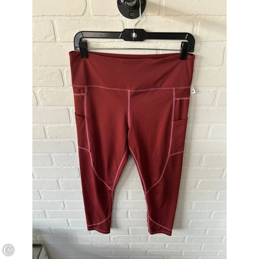 Athletic Leggings By Zyia In Brown, Size: 12