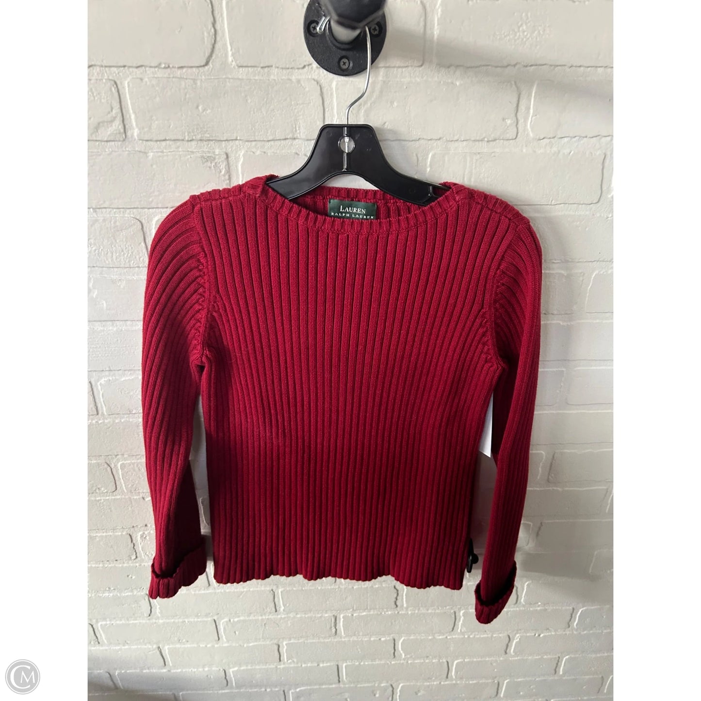 Sweater By Lauren By Ralph Lauren In Red, Size: S