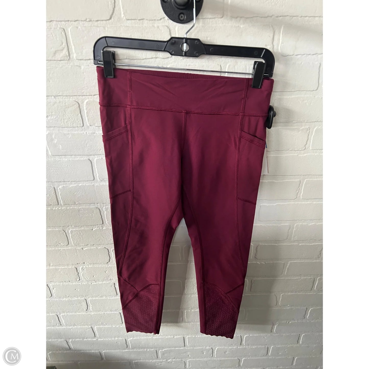 Athletic Leggings By Lululemon In Red, Size: 8