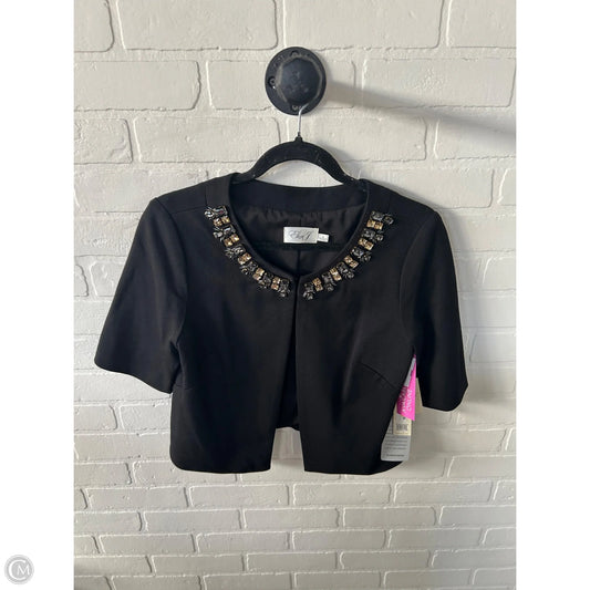 Blazer By Eliza J In Black & Gold, Size: M