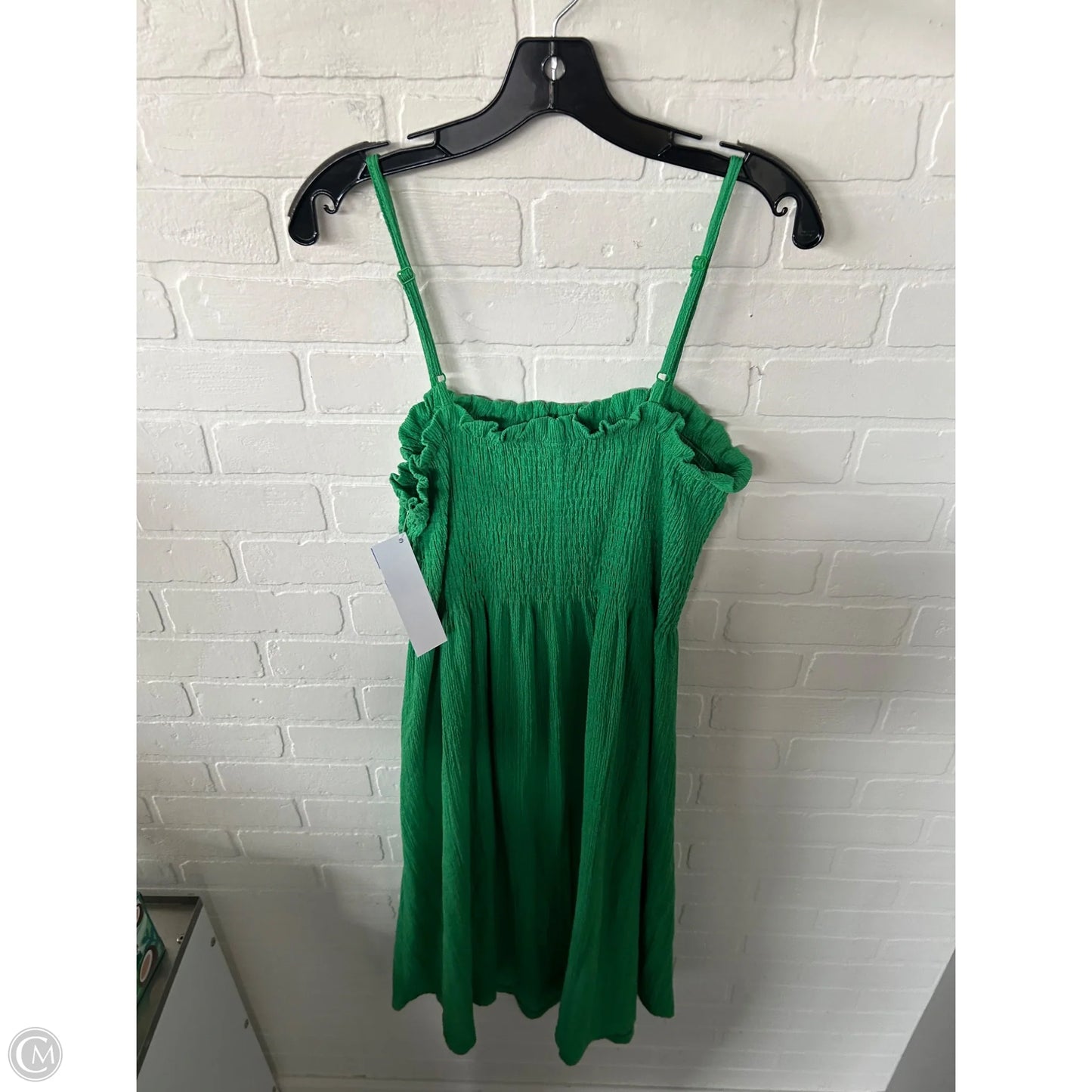 Dress Casual Midi By H&m In Green, Size: Xl