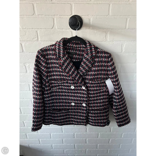Blazer By Ann Taylor In Blue & Red & White, Size: Lp