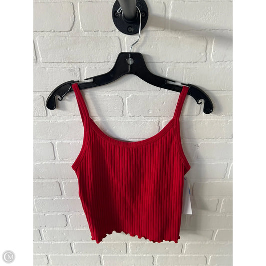 Top Sleeveless Basic By Old Navy In Red, Size: L