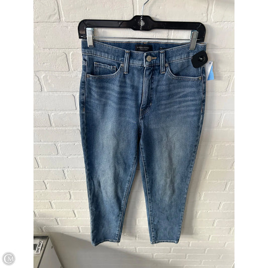 Jeans Straight By Banana Republic In Blue Denim, Size: 4