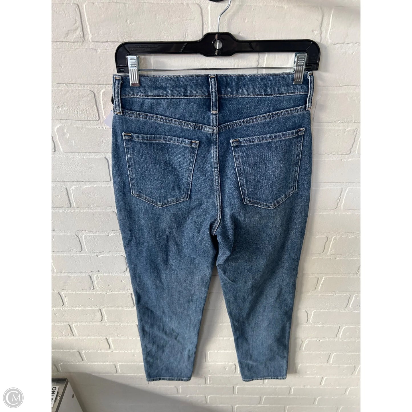 Jeans Straight By Banana Republic In Blue Denim, Size: 4
