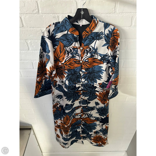 Dress Casual Maxi By Cme In Blue & Orange, Size: Xl