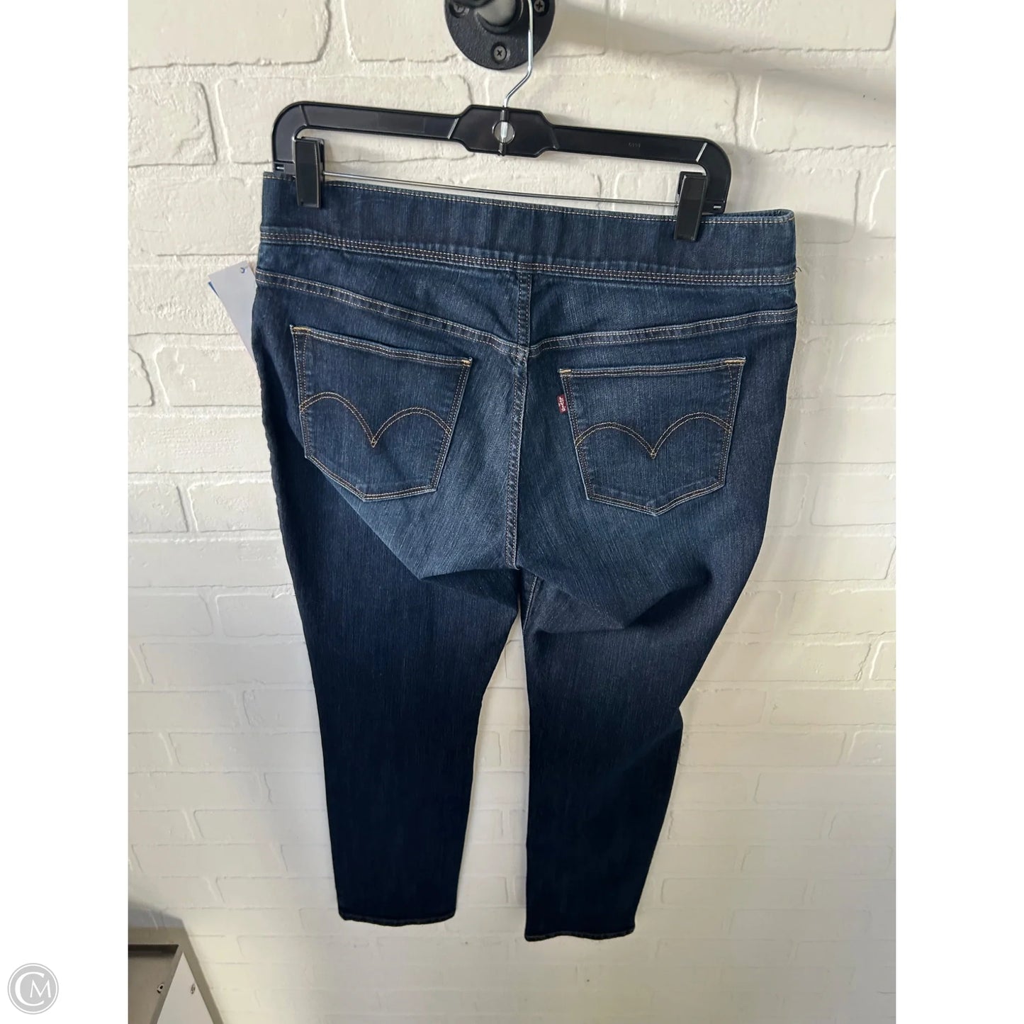 Jeans Jeggings By Levis In Blue Denim, Size: 12