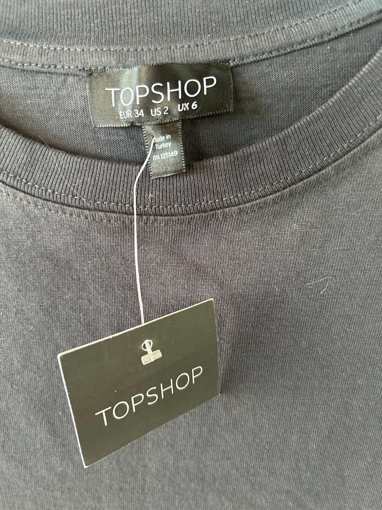 Dress Casual Short By Topshop In Charcoal, Size: Xs