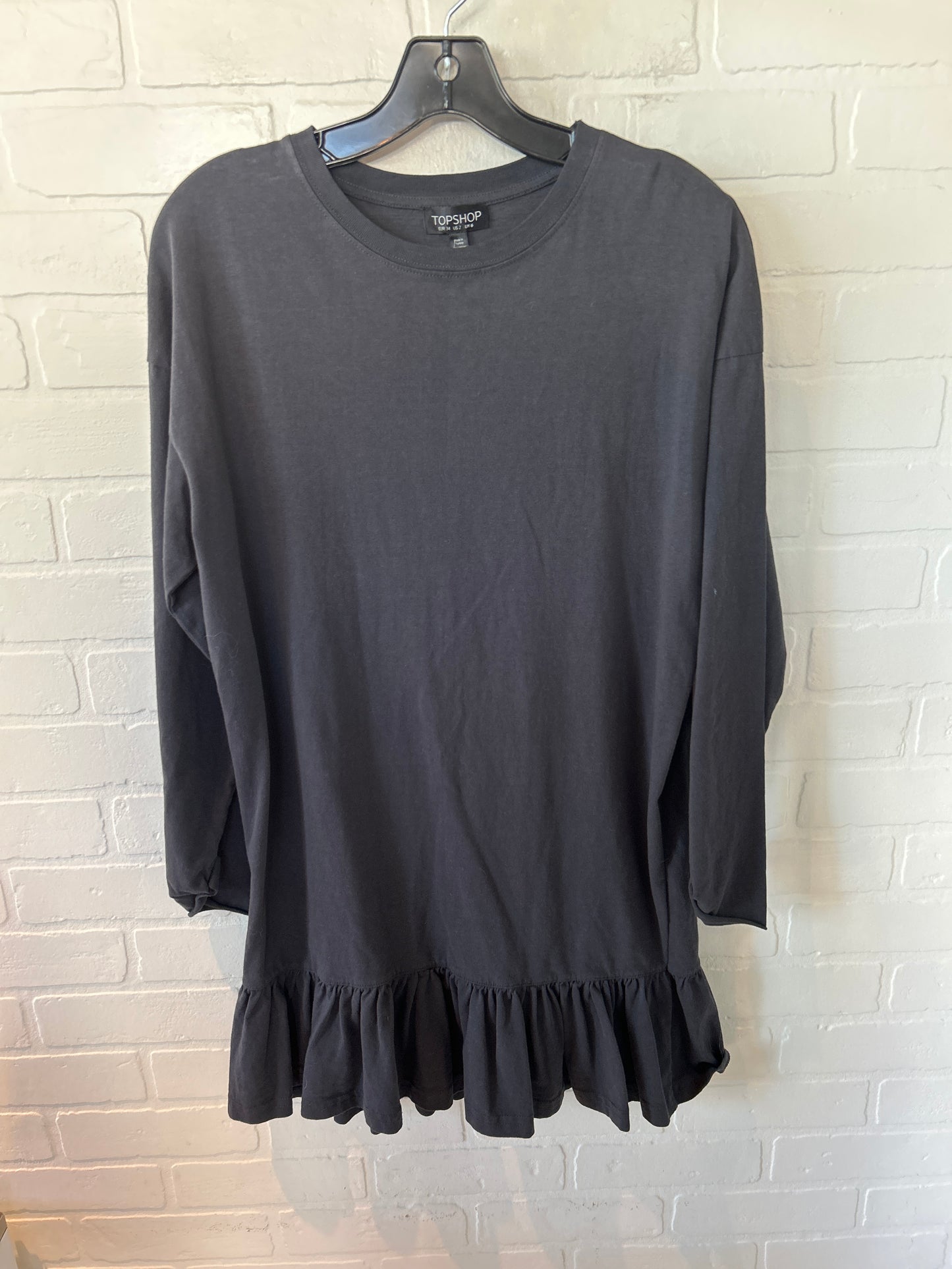 Dress Casual Short By Topshop In Charcoal, Size: Xs