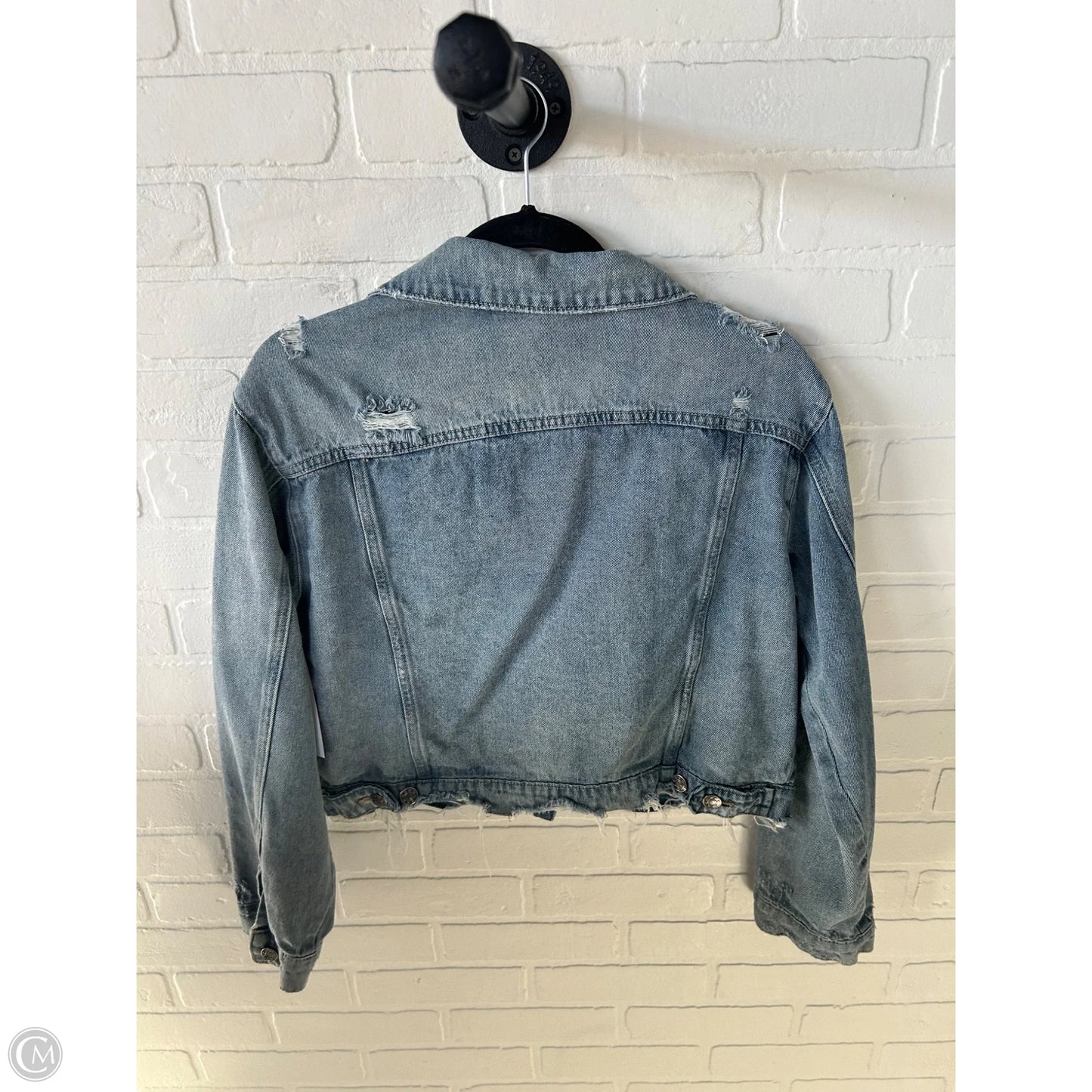Jacket Denim By Clothes Mentor In Blue Denim, Size: S