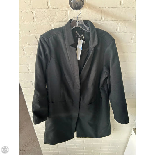 Coat Peacoat By H For Halston In Black, Size: 2x