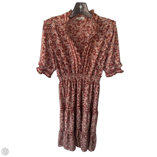 Dress Casual Maxi By Max Studio In Brown & Red, Size: M