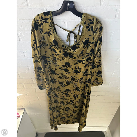 Dress Party Long By Glamorous In Black & Green, Size: M