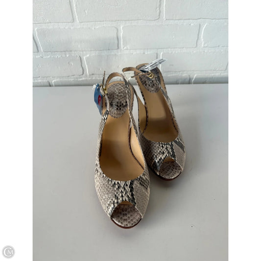 Sandals Heels Stiletto By Cole-haan In Snakeskin Print, Size: 9