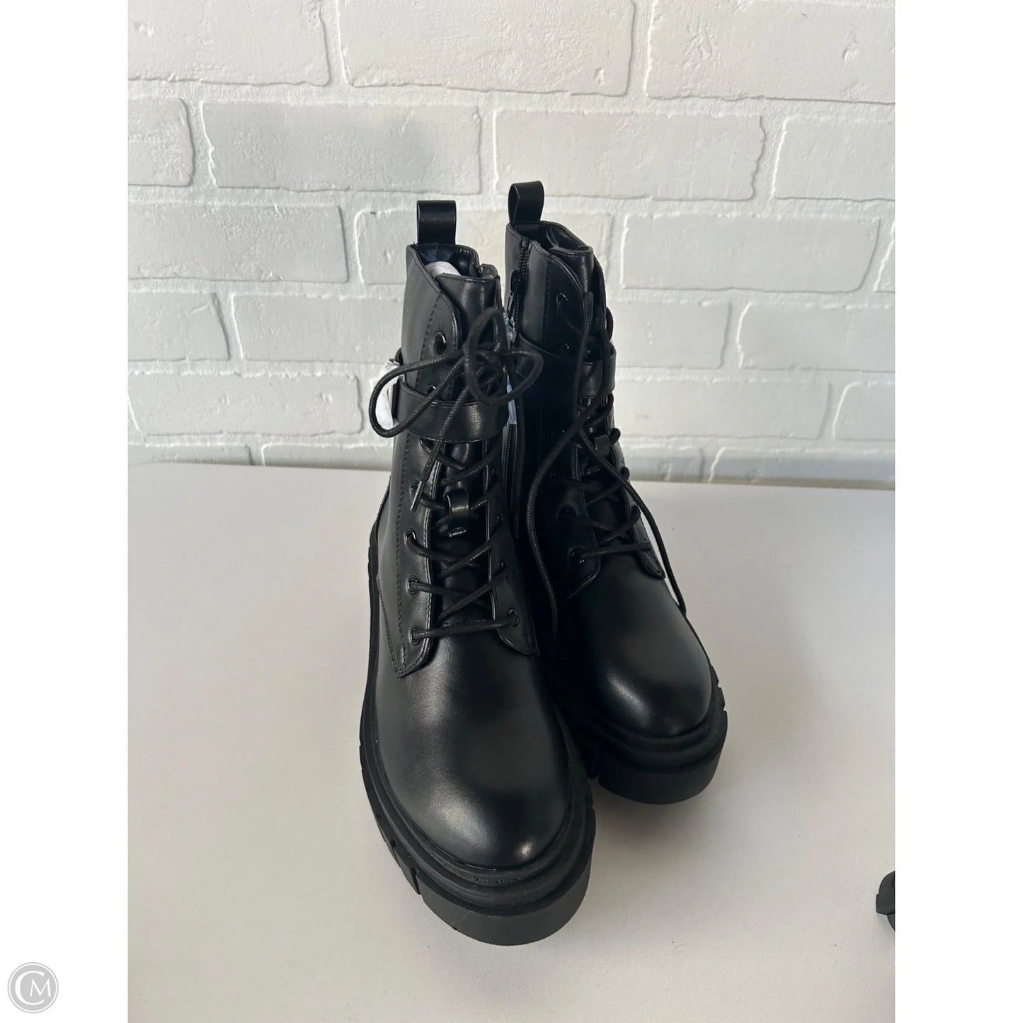 Boots Combat By The Drop In Black, Size: 8.5