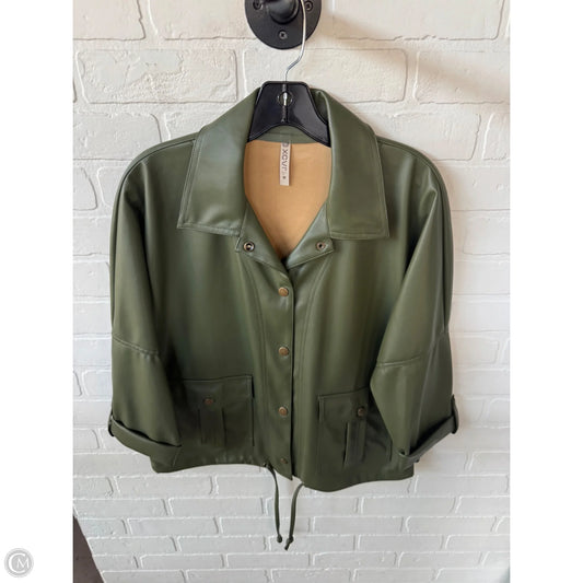 Jacket Moto By Xcvi In Green, Size: M