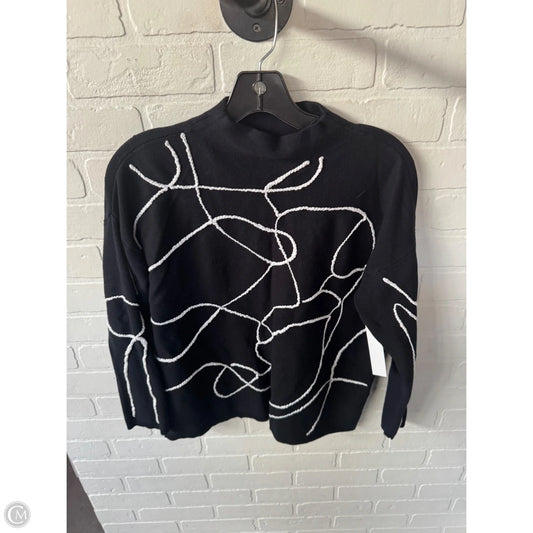 Sweater By Alfani In Black & White, Size: M