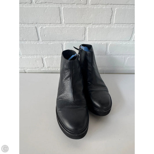 Boots Ankle Flats By Eileen Fisher In Black, Size: 8