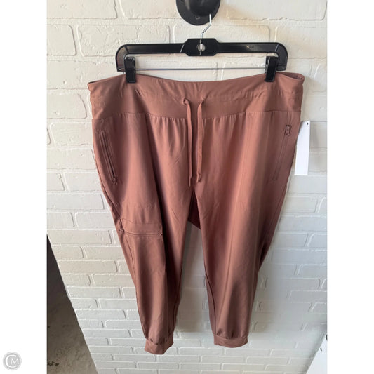 Athletic Pants By Mondetta In Brown, Size: 18