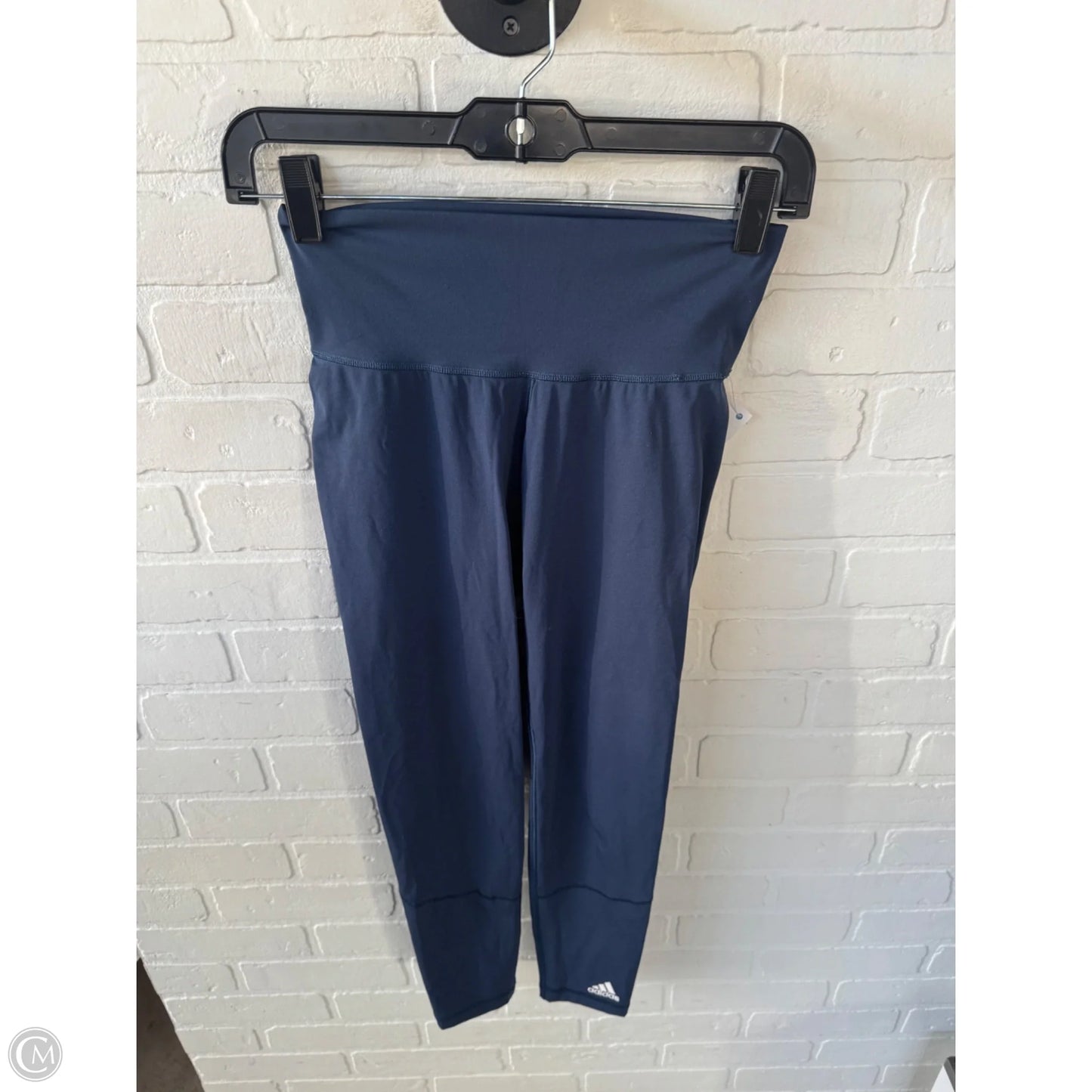 Athletic Leggings By Adidas In Blue, Size: 4