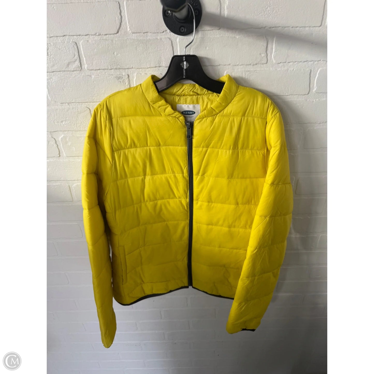 Jacket Puffer & Quilted By Old Navy In Yellow, Size: M