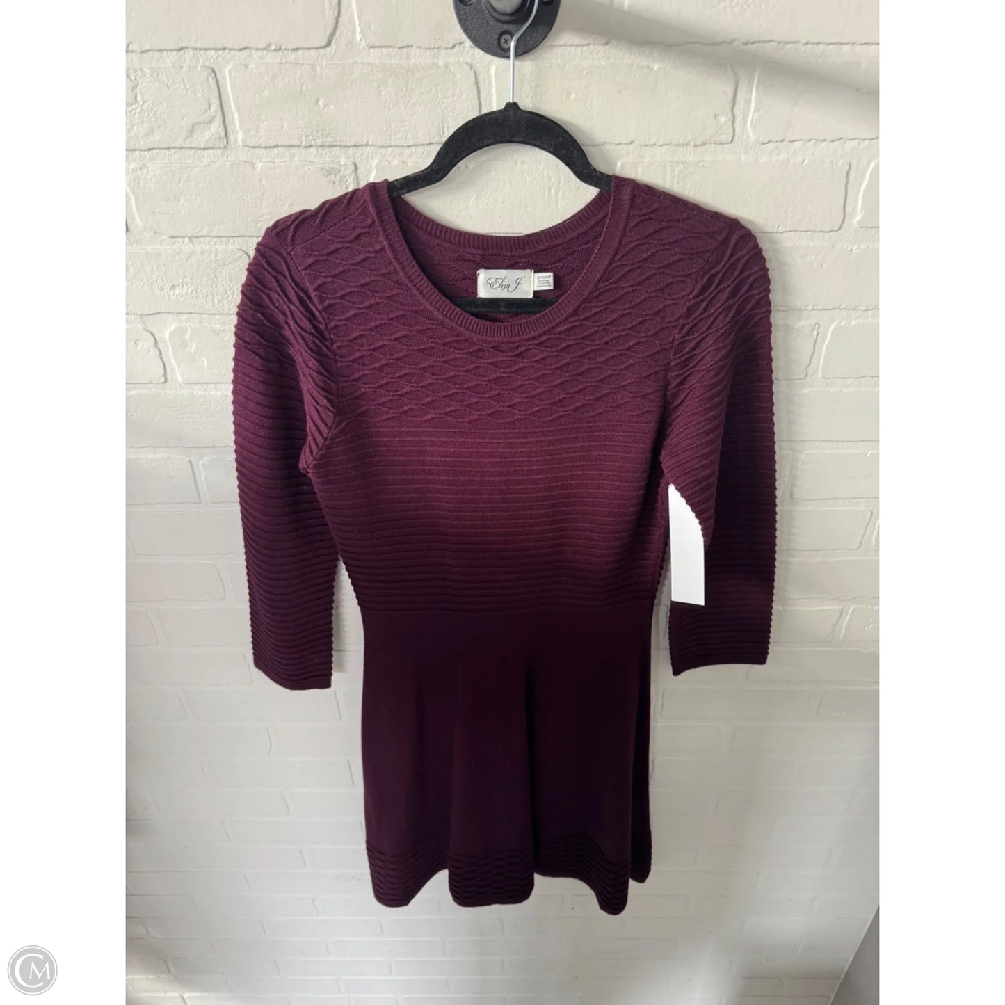 Dress Sweater By Eliza J In Purple, Size: Xs
