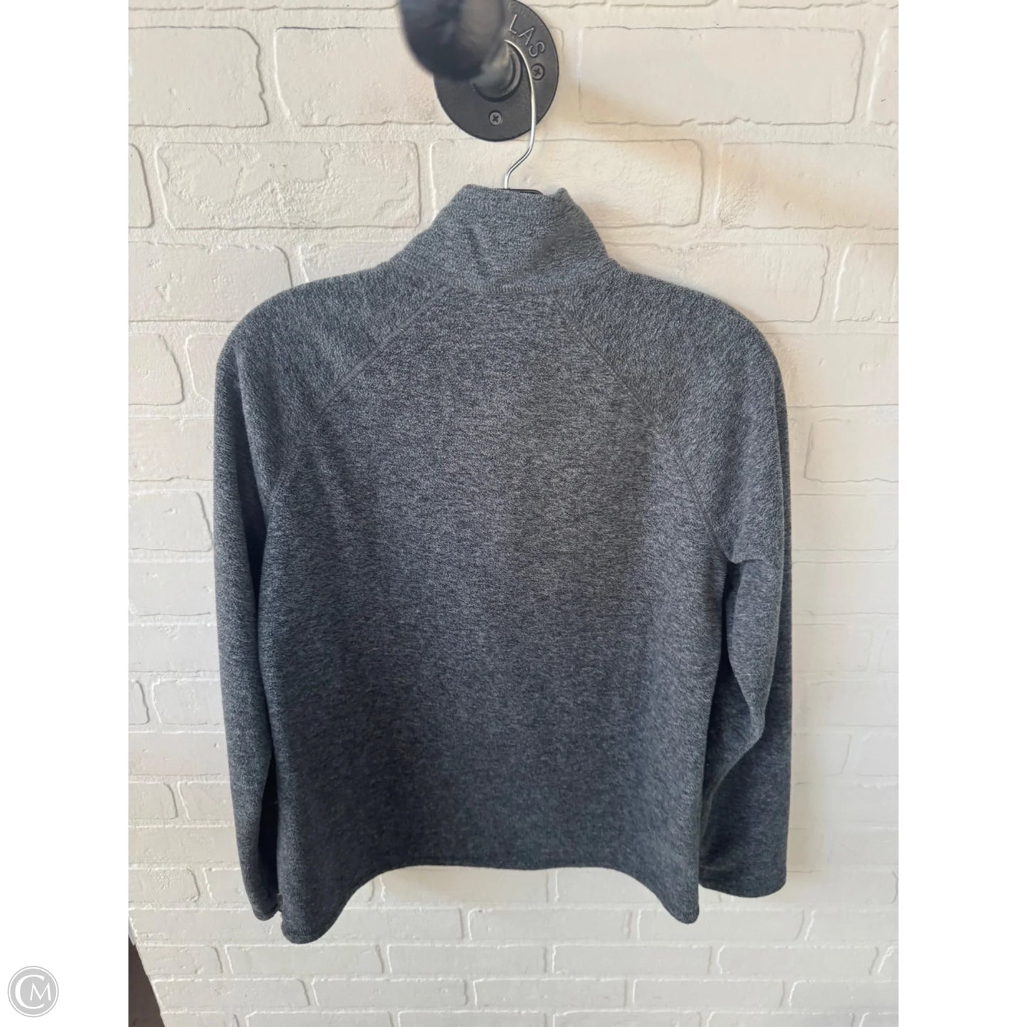 Jacket Fleece By Eddie Bauer In Grey, Size: S