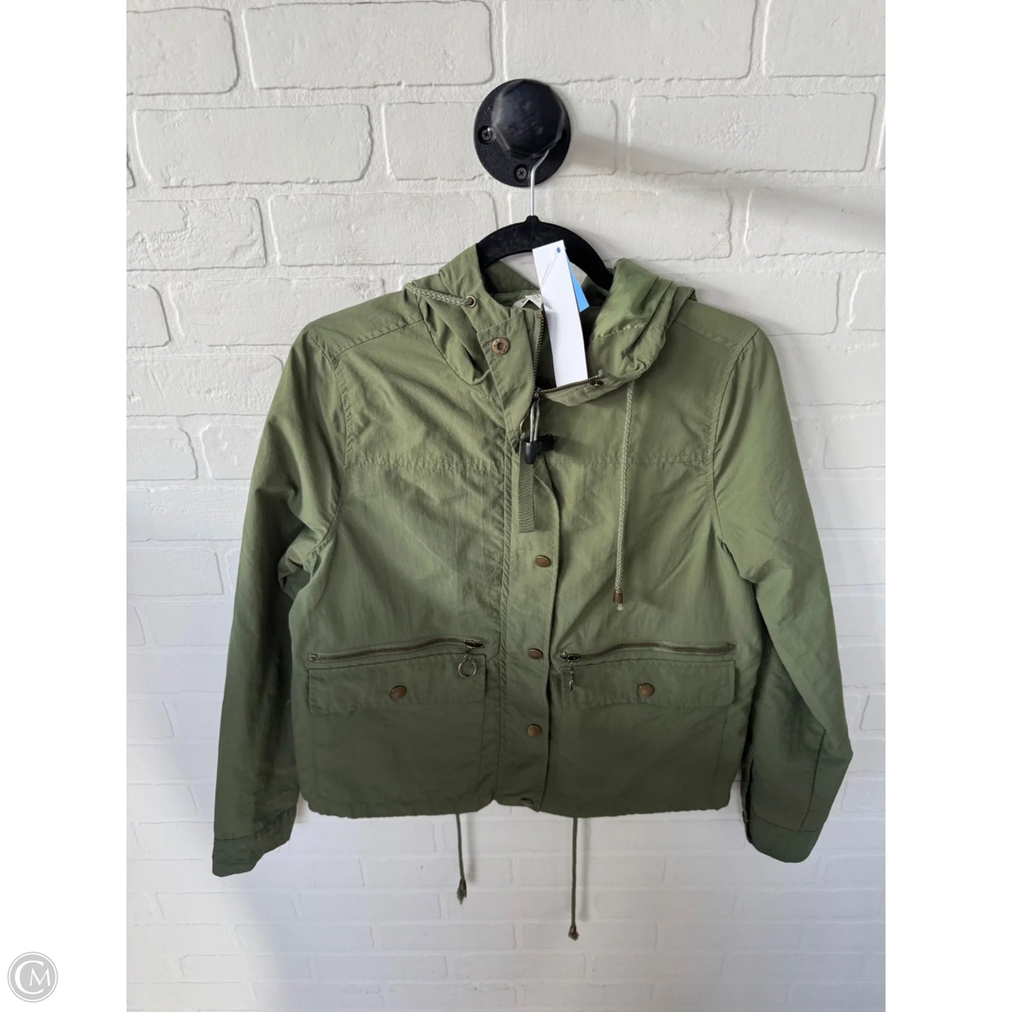 Jacket Windbreaker By Mi Ami In Green, Size: M