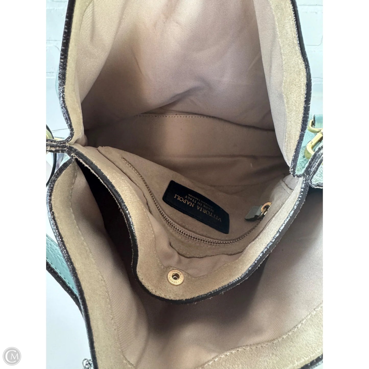 Handbag Leather By Clothes Mentor, Size: Medium
