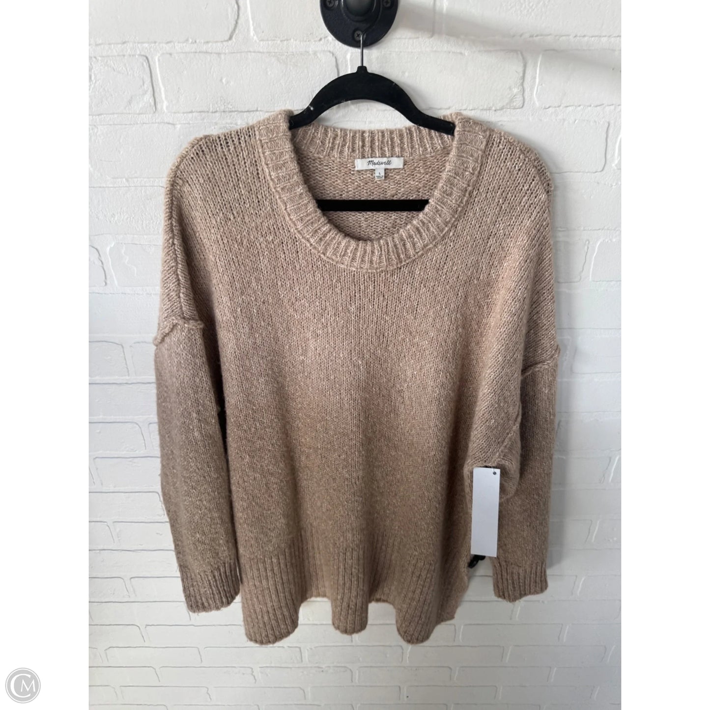 Sweater By Madewell In Tan, Size: L