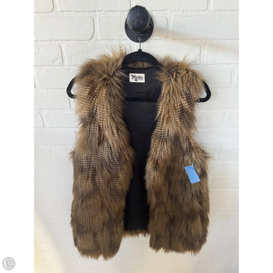 Vest Faux Fur & Sherpa By Show Me Your Mumu In Brown, Size: M