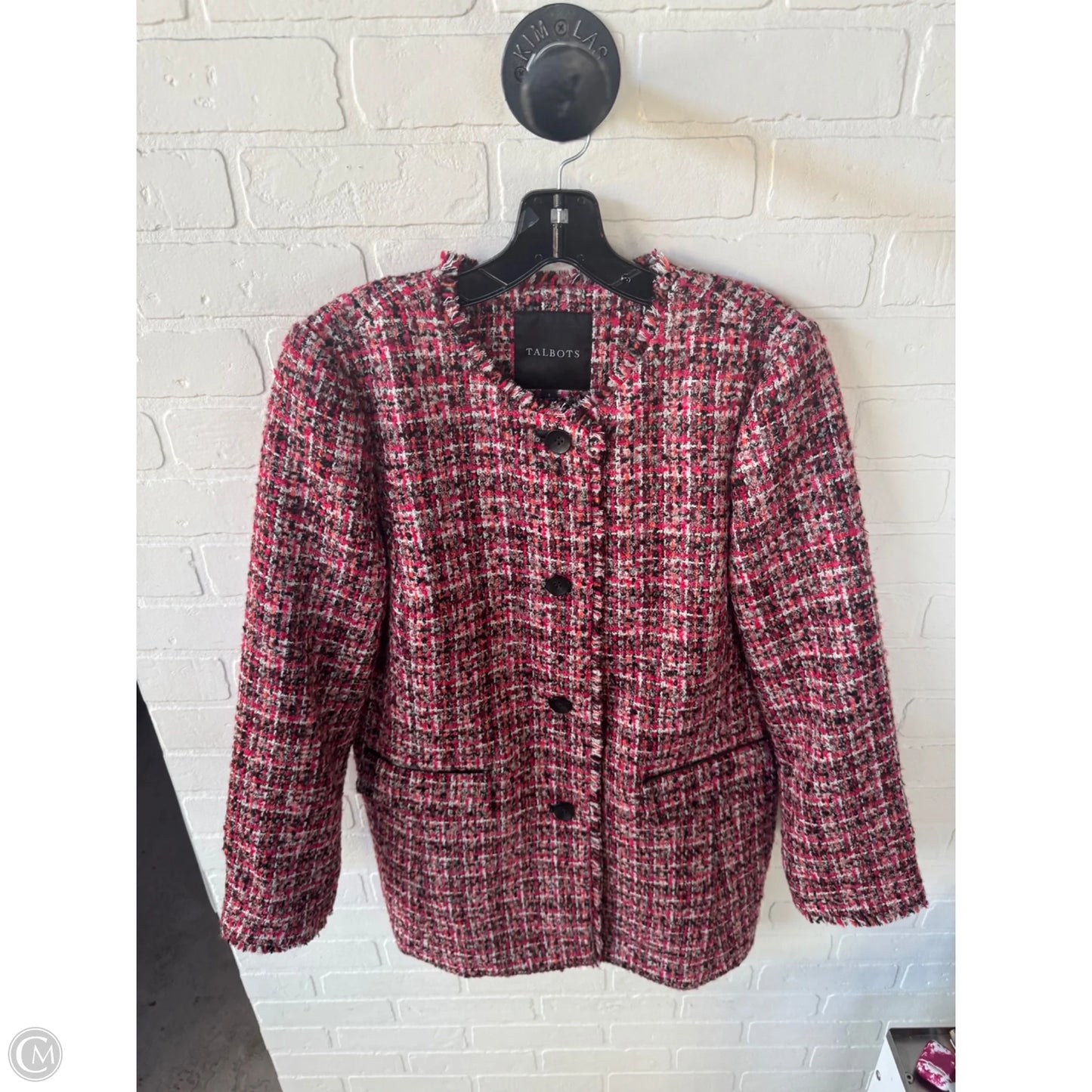 Coat Peacoat By Talbots In Pink, Size: M