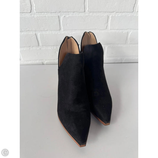 Boots Ankle Heels By Cme In Black & Brown, Size: 9