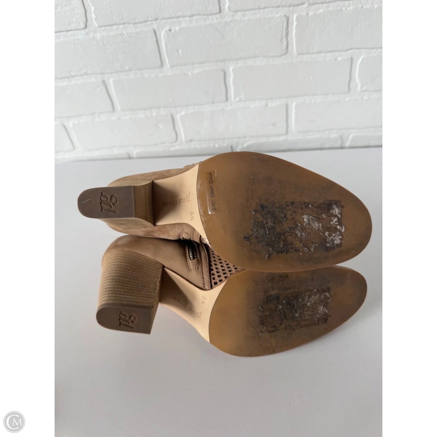 Boots Ankle Heels By Paul Green In Tan, Size: 9