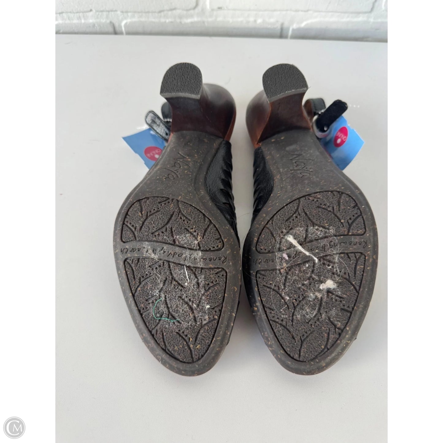 Sandals Heels Block By Cmb In Black, Size: 7.5