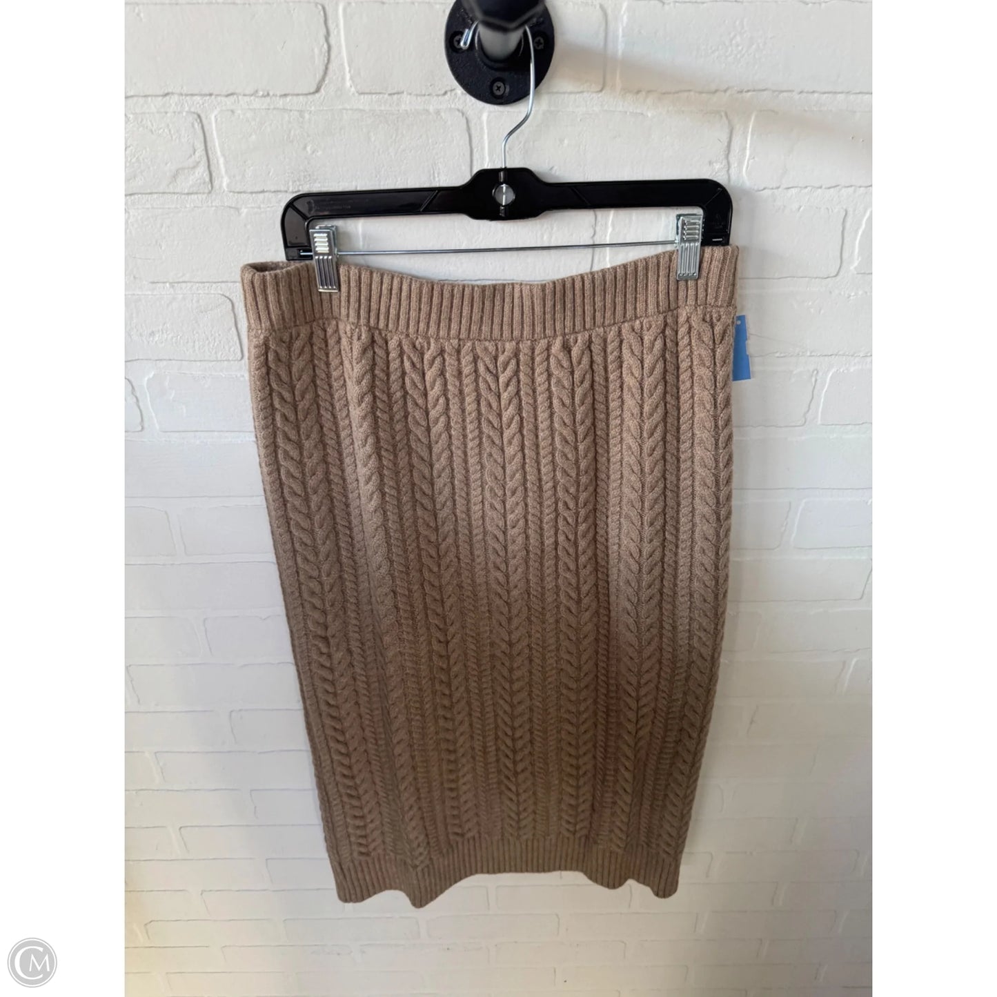 Skirt Midi By Banana Republic In Tan, Size: 8
