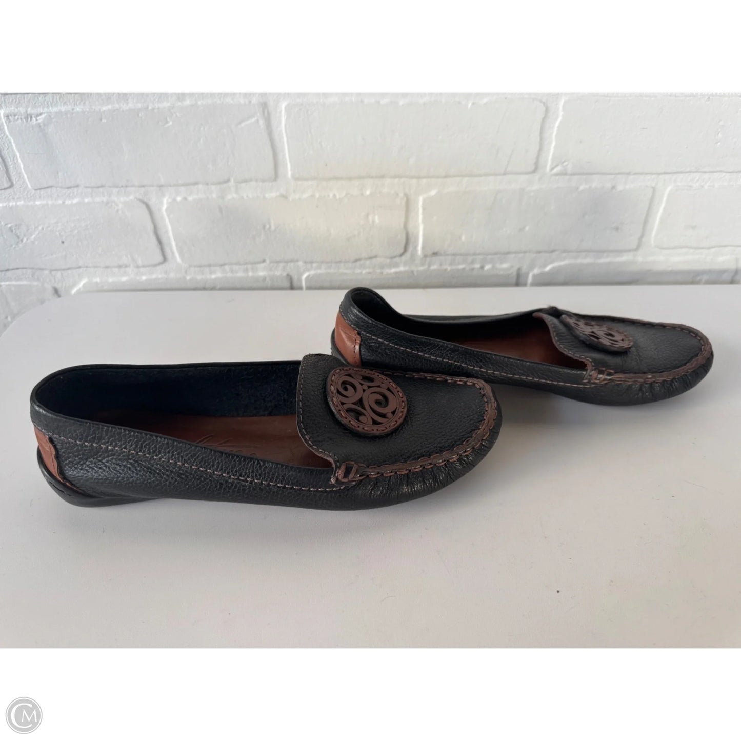 Shoes Flats By Brighton In Black & Brown, Size: 7.5