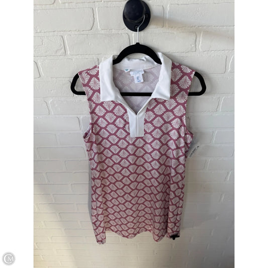 Athletic Dress By Sigrid Olsen In Pink & White, Size: L