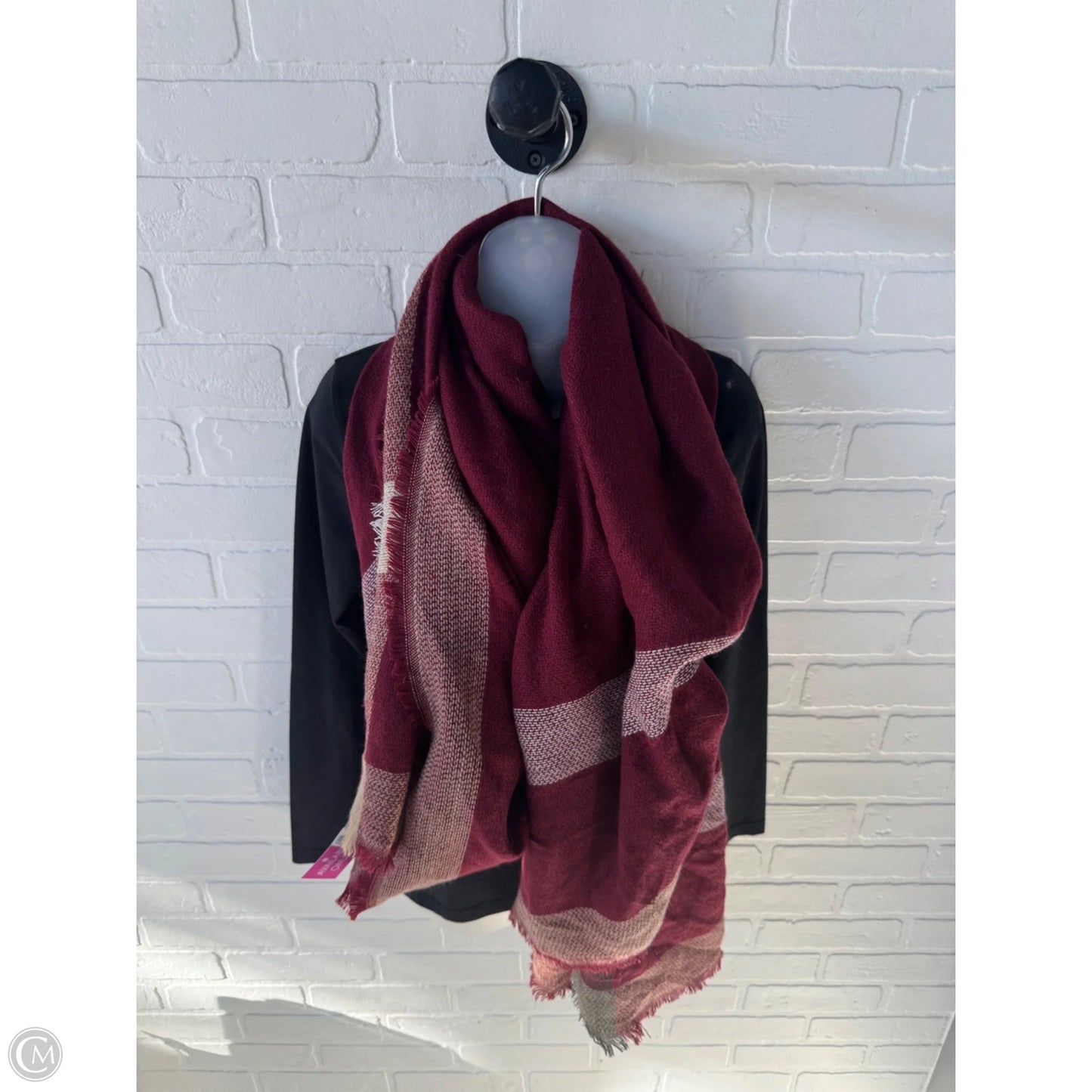 Scarf Winter By Apt 9 In Red & Tan