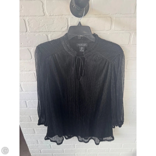 Top Long Sleeve By Rachel Zoe In Black, Size: 1x